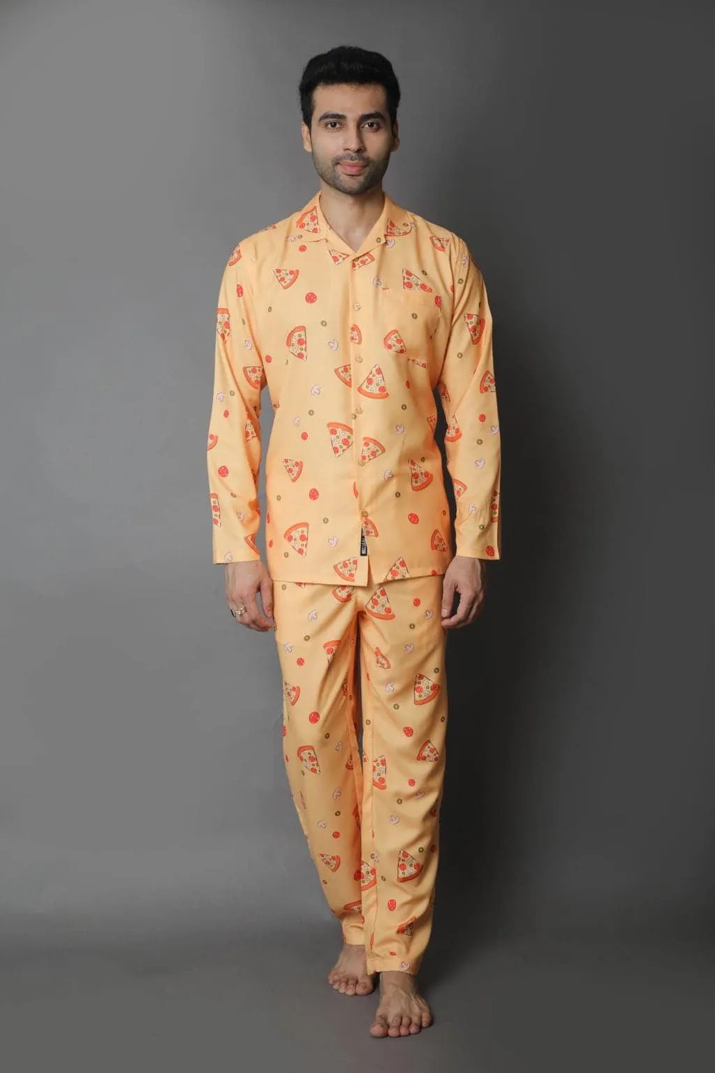 Pizza Printed Nightwear