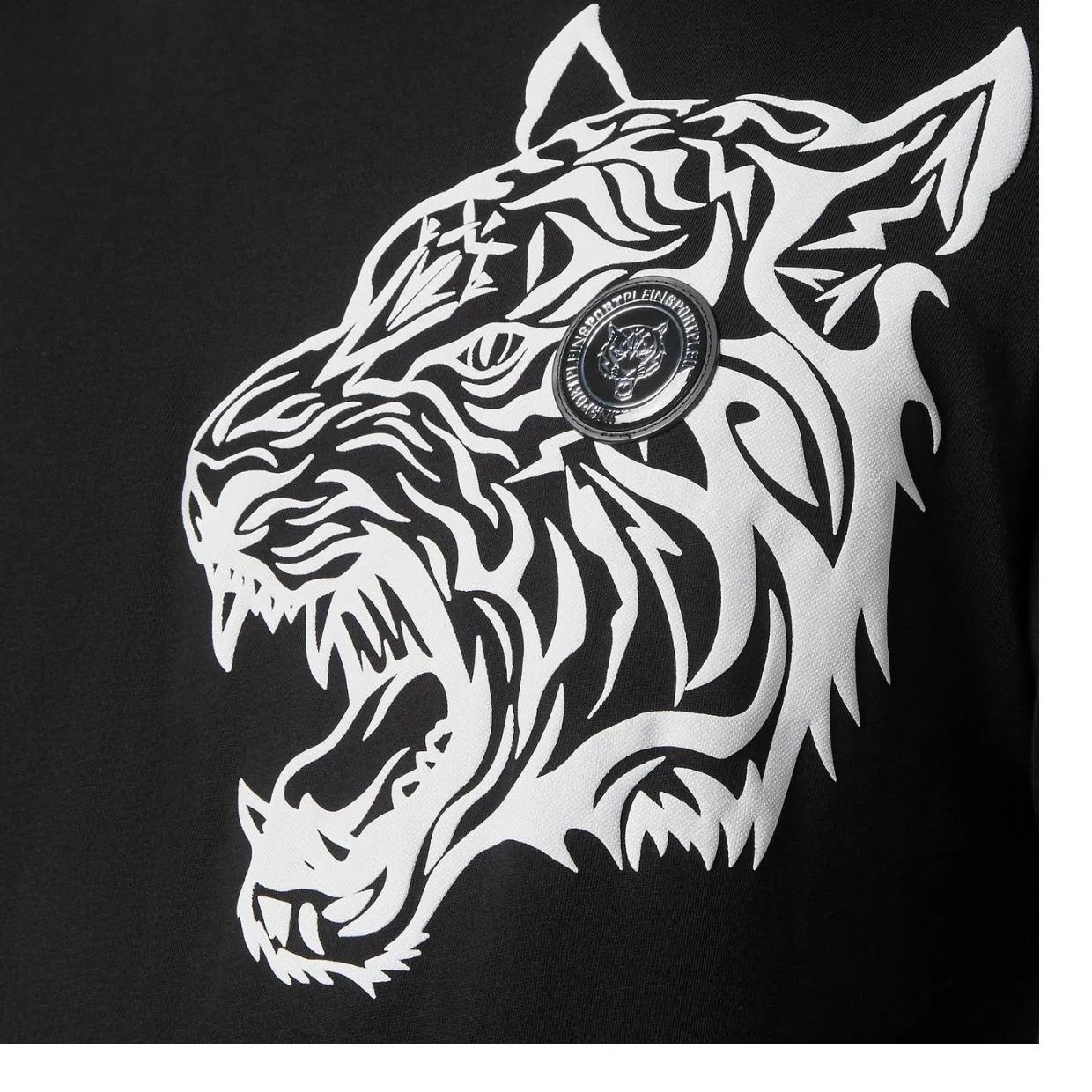 Plein Sport Large Tiger Black T-Shirt