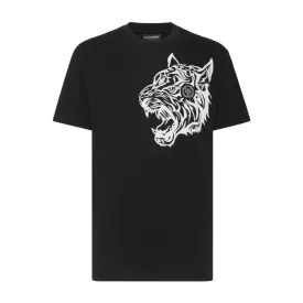 Plein Sport Large Tiger Black T-Shirt