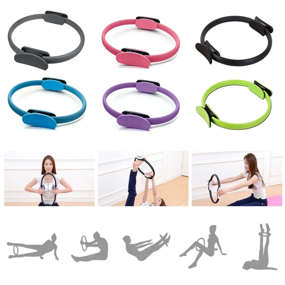 Portable Size 38CM Yoga Resistance Ring Lightweight Slimming Magic Circle Thighs Legs Resistance Yoga Ring Training Tool