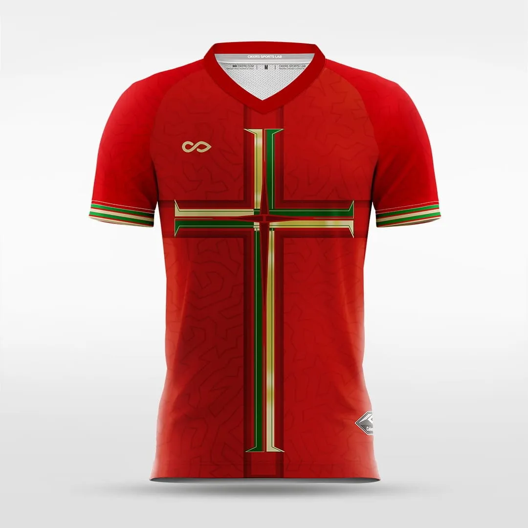 Portugal - Customized Men's Sublimated Soccer Jersey