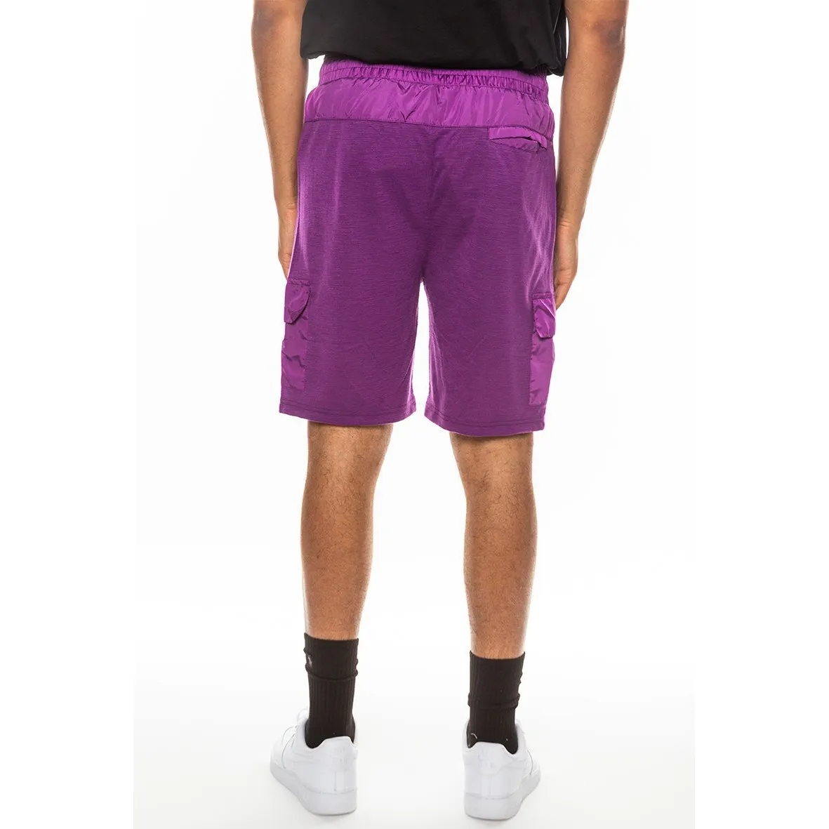 Purple Lightweight Slub Shorts