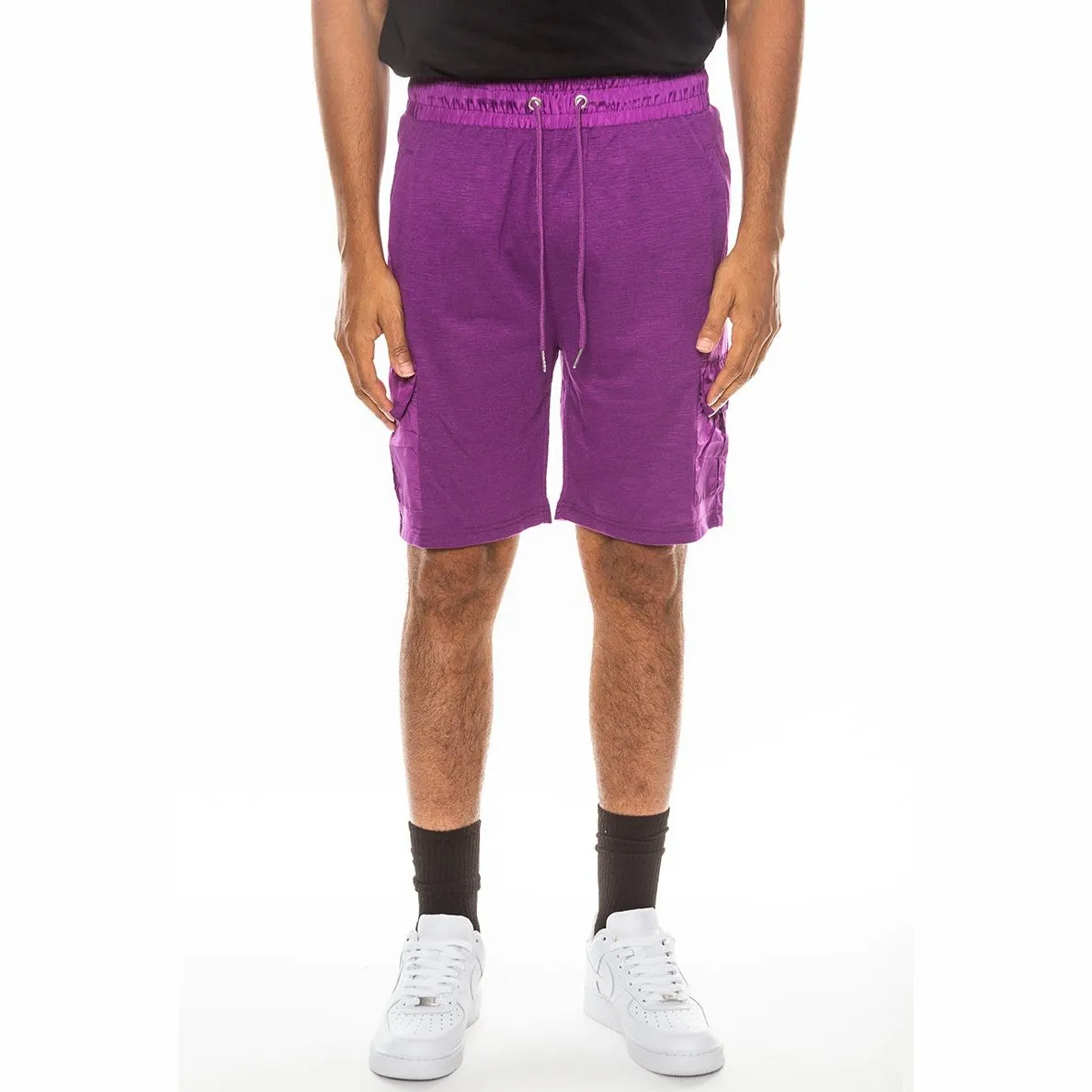 Purple Lightweight Slub Shorts