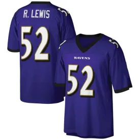 Ray Lewis Baltimore Ravens Style Throwback Football Jersey