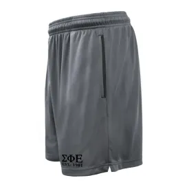 SigEp 7in Grey Pocketed Shorts