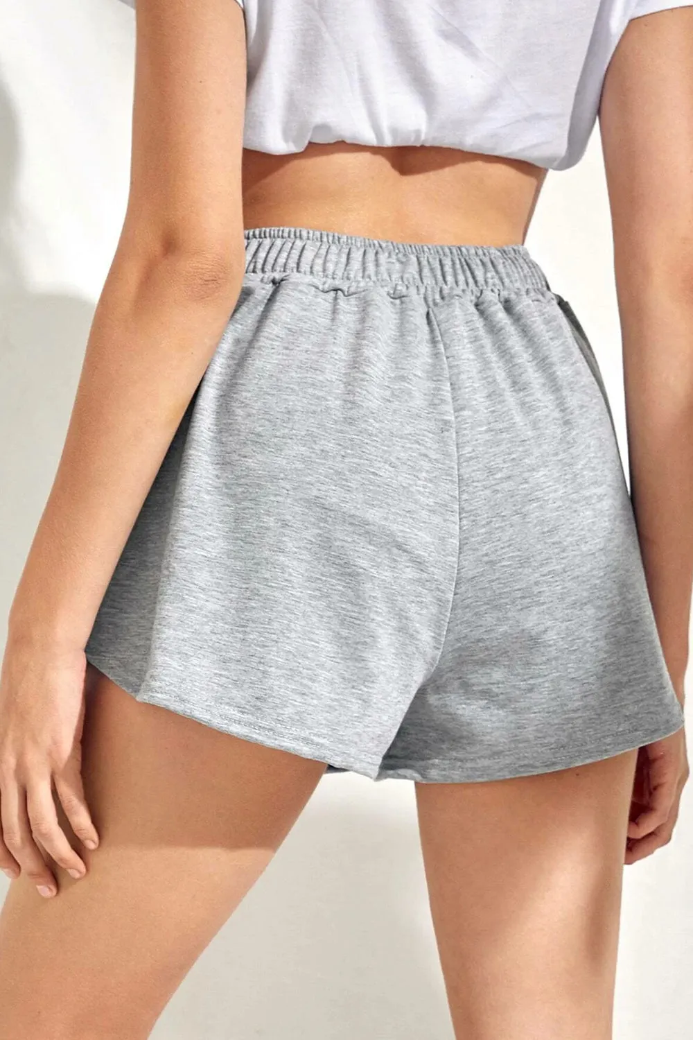 Solid Grey Track Shorts