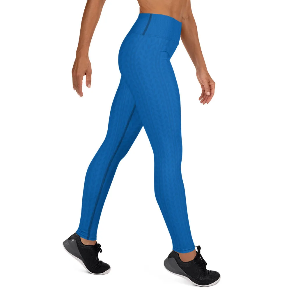 Starfish Blue High Waist Leggings