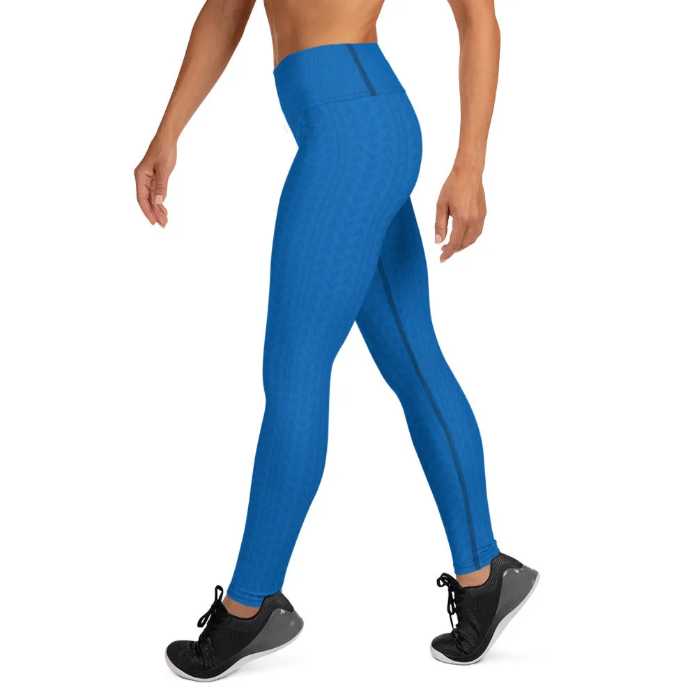 Starfish Blue High Waist Leggings