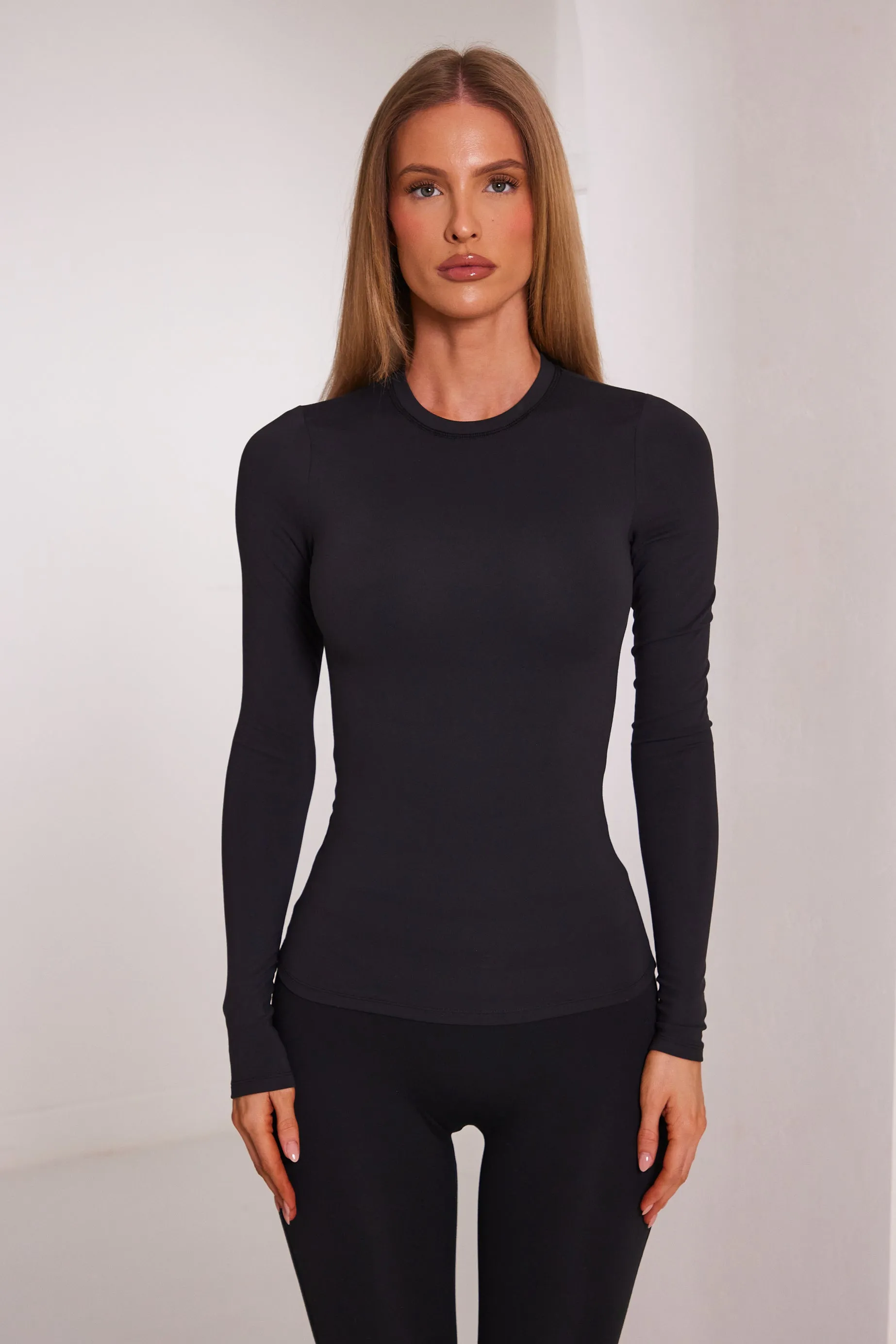 The Sculpt long sleeve tee - Black