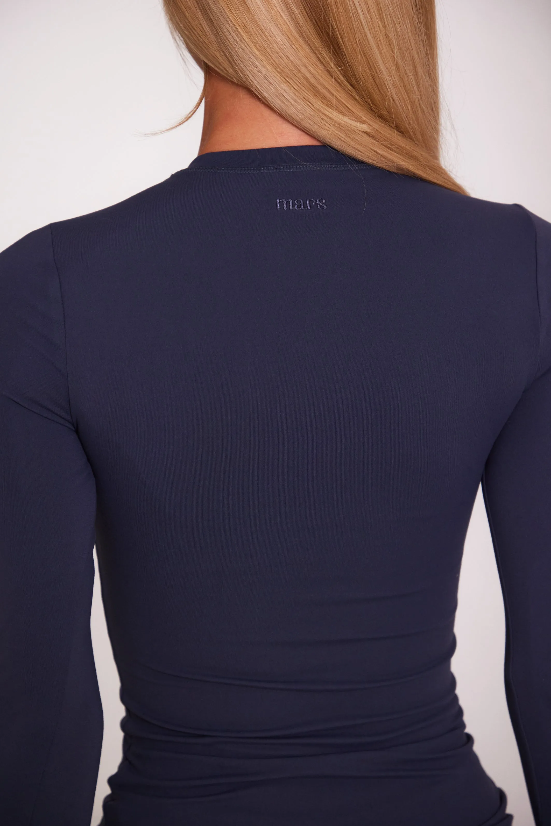 The Sculpt long sleeve tee - Navy