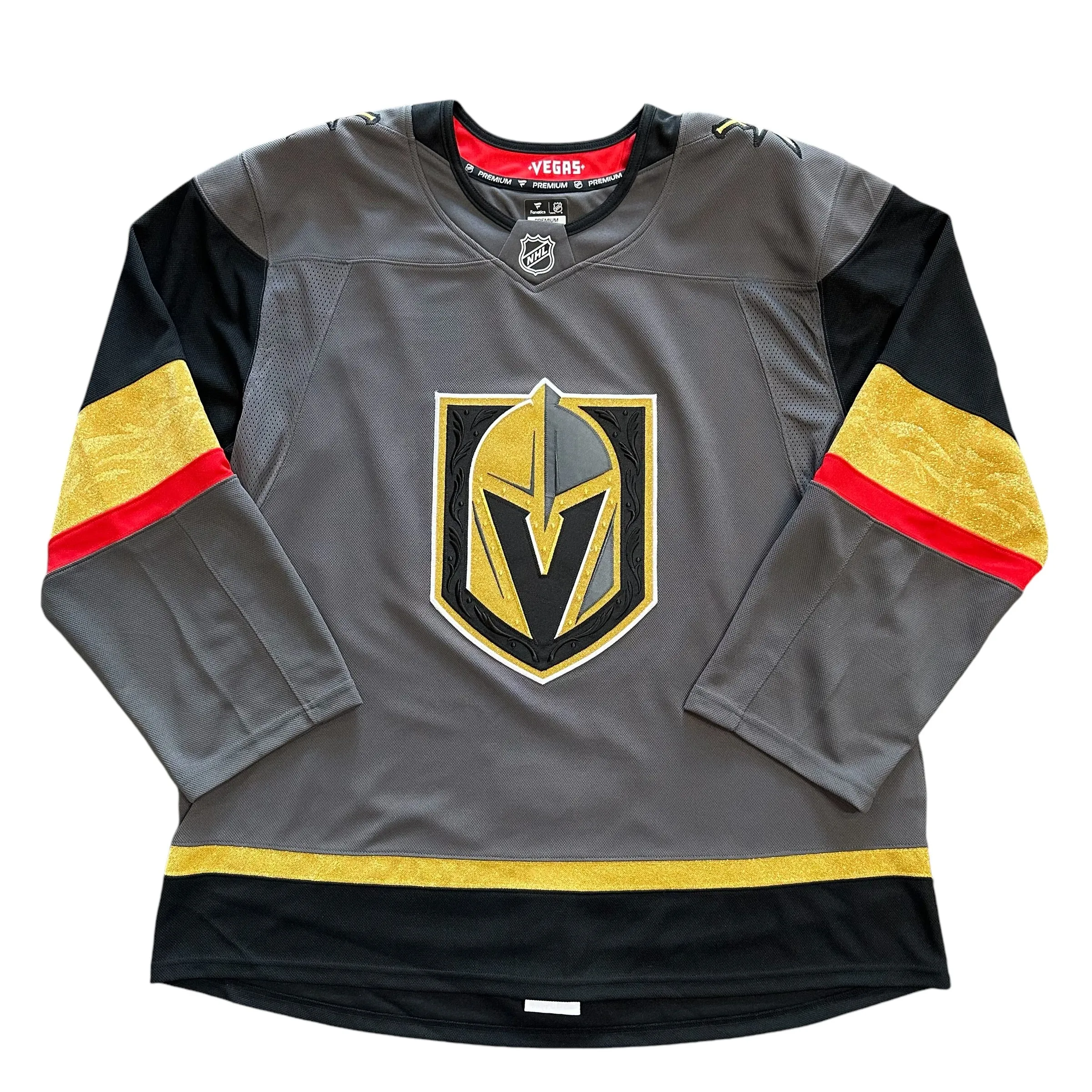 Vegas Golden Knights Fanatics Premium Blank Jersey - Gray