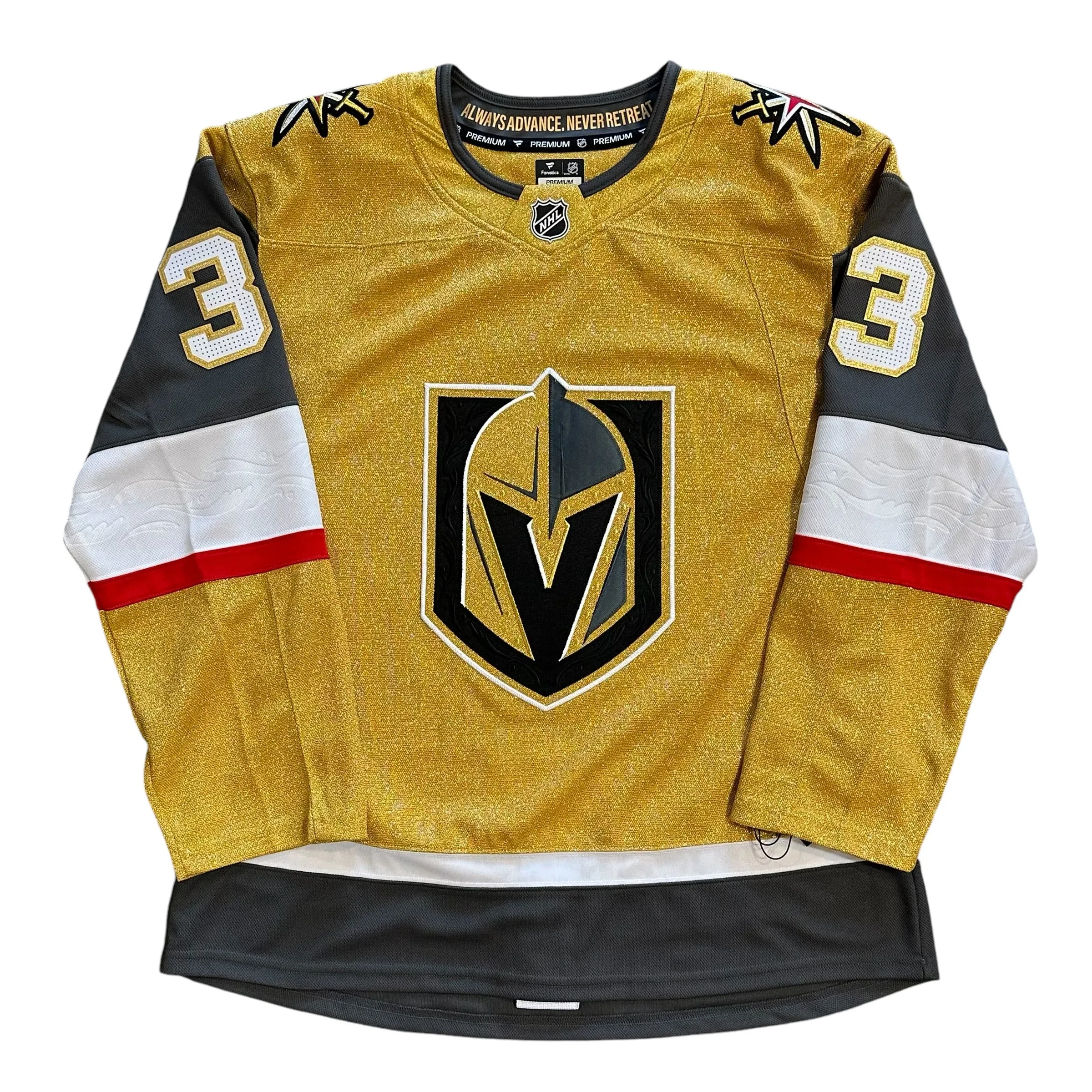 Vegas Golden Knights Premium Hill Jersey - Gold ***