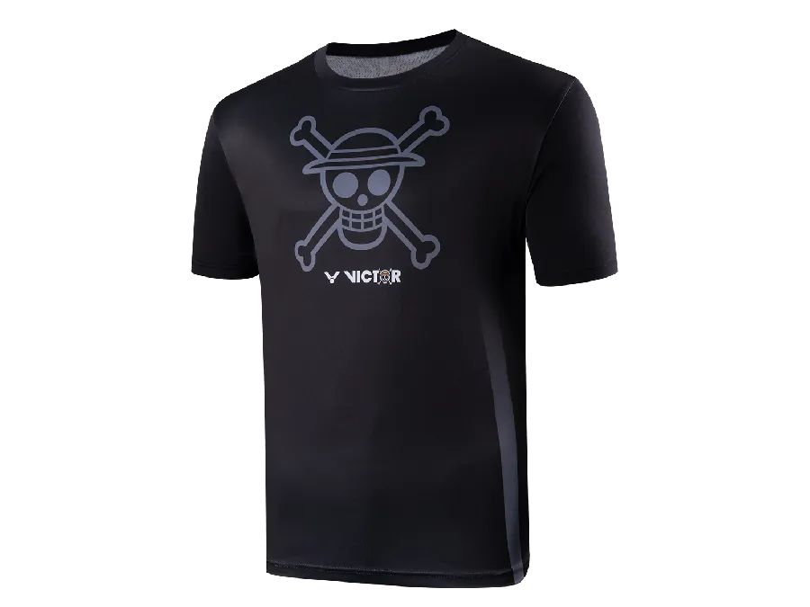 Victor X One Piece Luffy Skull Unisex T-Shirt [Black] Limited Edition T-OP2 C