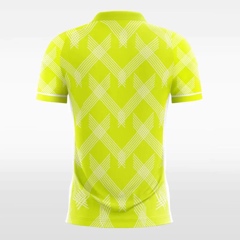 Vintage Yellow Check - Women Custom Soccer Jerseys Neon Design