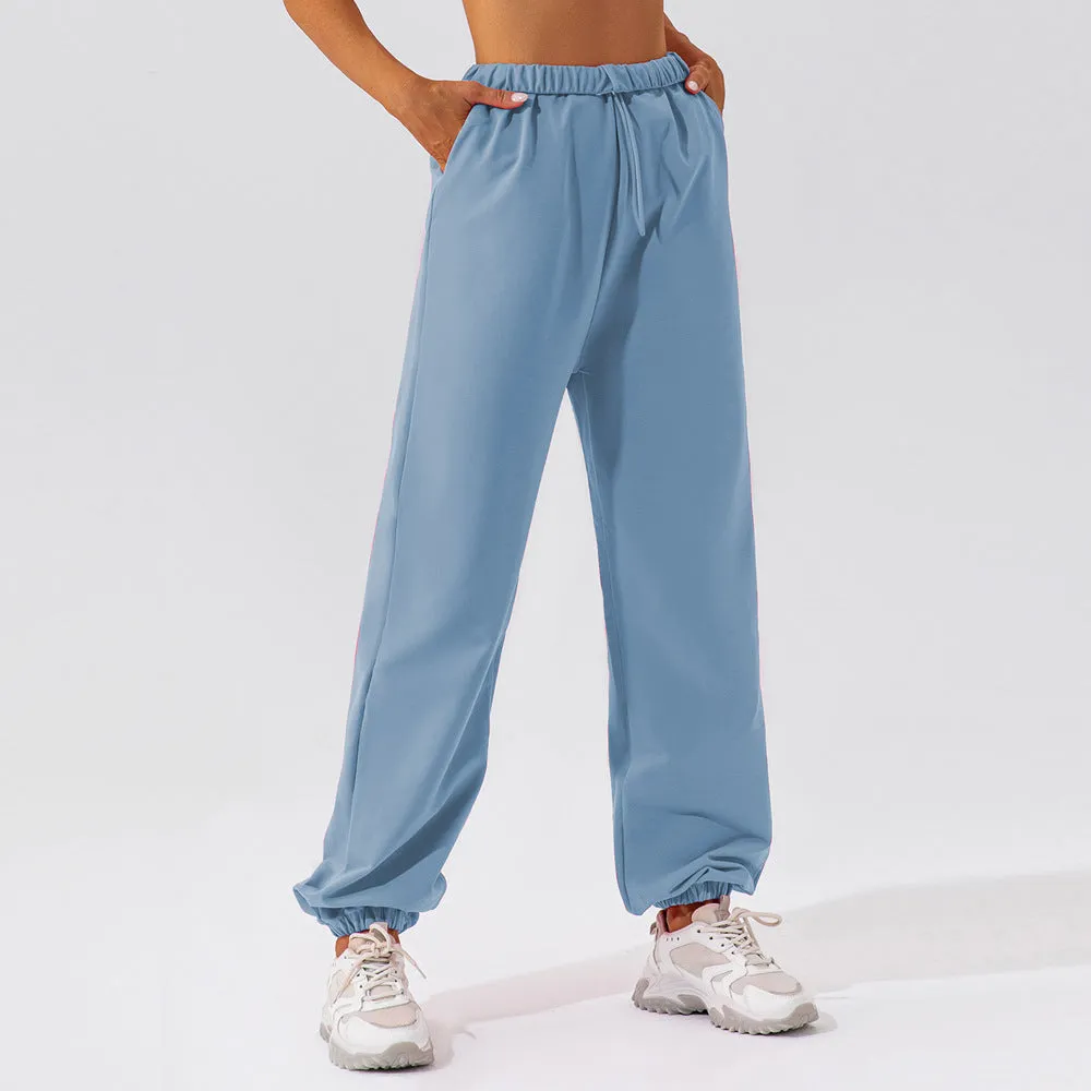 Waistband Loose Fitting Sports Pants